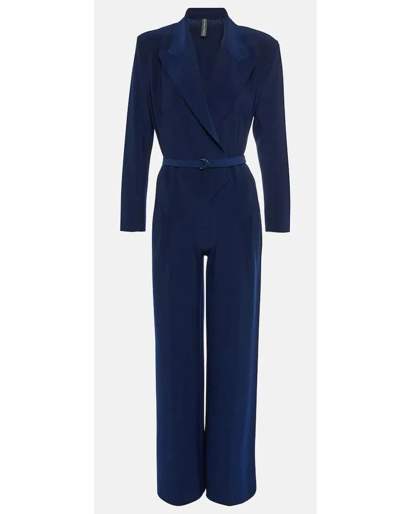 Norma Kamali Jumpsuit aus Jersey Blau