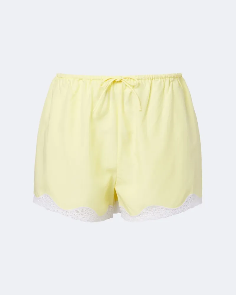 Posse Bestickte Shorts Tabitha Gelb