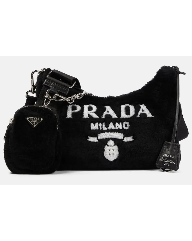 Prada Schultertasche Re-Edition 2005 Small Schwarz