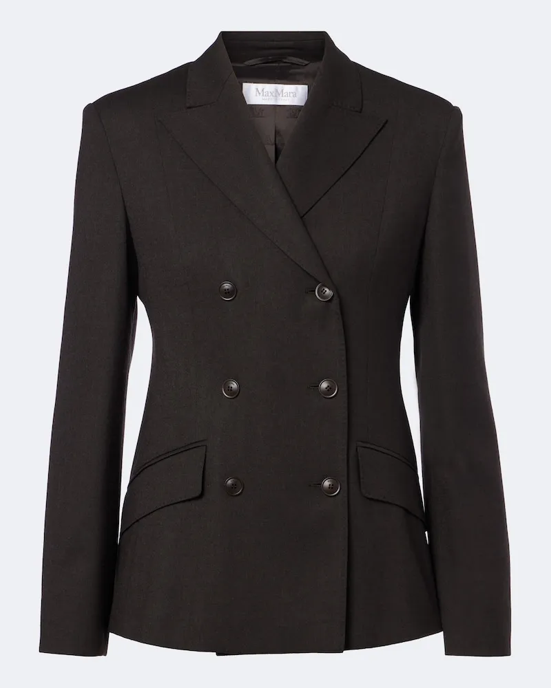 Max Mara Blazer aus einem Wollgemisch Braun
