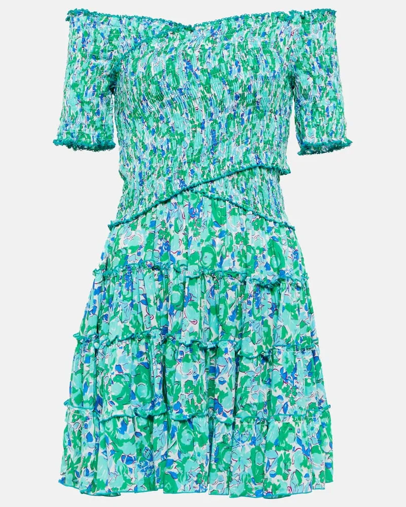 Poupette St Barth Minikleid Soledad Grün