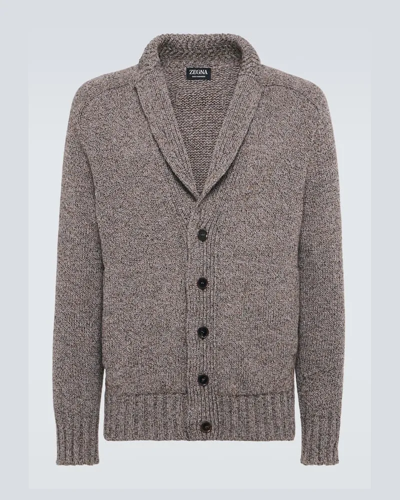 Ermenegildo Zegna Cardigan aus Kaschmir Braun