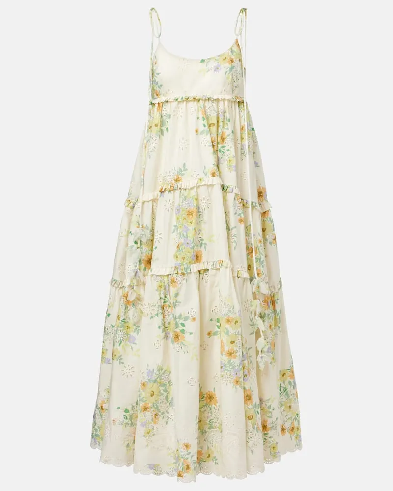 ALEMAIS Alémais Maxikleid Juliette aus Baumwolle Multicolor