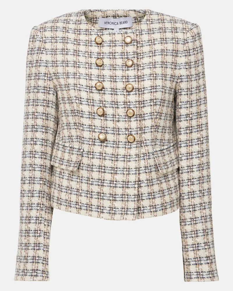 Veronica Beard Jacke Bentley aus Tweed Weiß