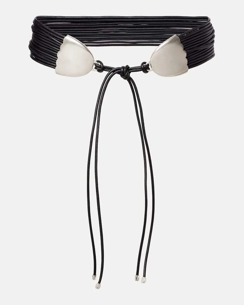 Isabel Marant Gürtel Brandy aus Leder Schwarz
