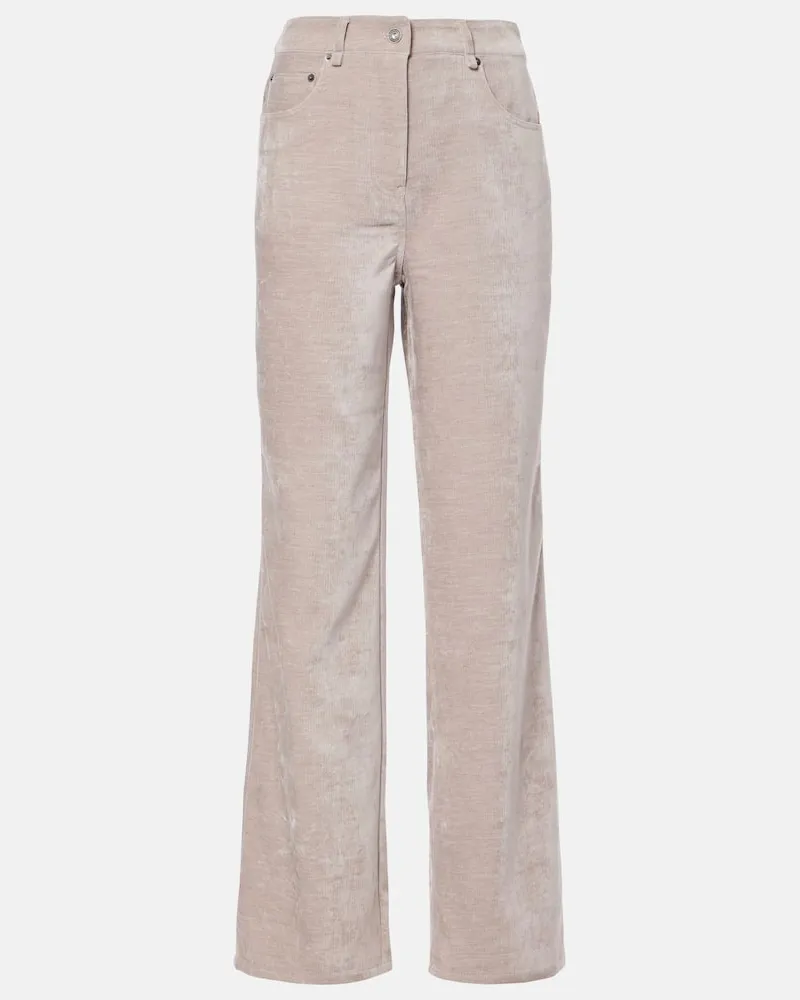 Proenza Schouler White Label Weite Hose Donovan aus Chenille Rosa