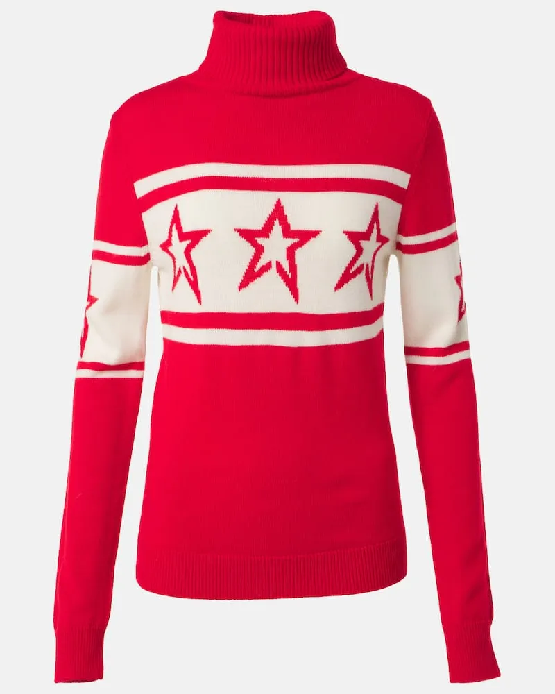 Perfect Moment Skipullover Chopper aus Wolle Rot