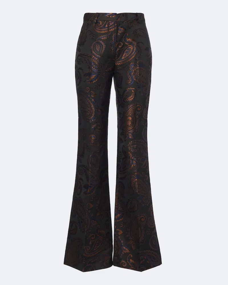 Etro Hose aus Baumwoll-Jacquard Multicolor