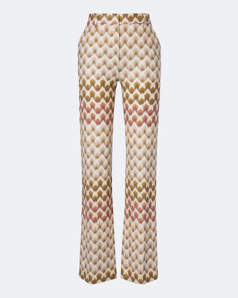 Missoni Gerade Hose aus Häkelstrick Multicolor