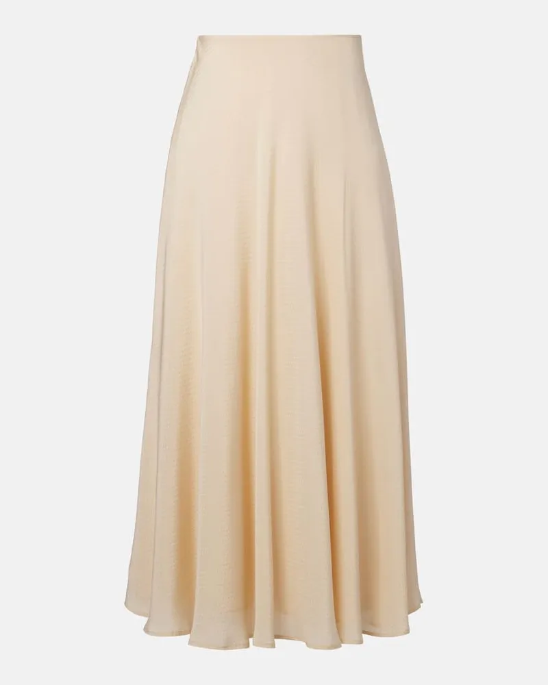 Loro Piana Midirock Erika aus Seide Beige