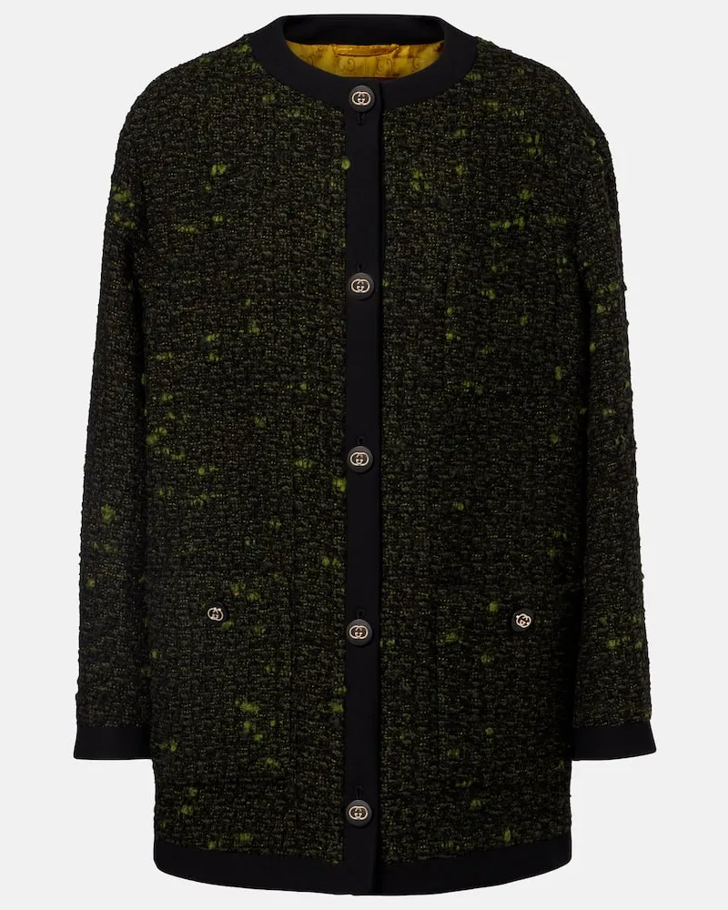 Gucci Jacke aus Bouclé Grün