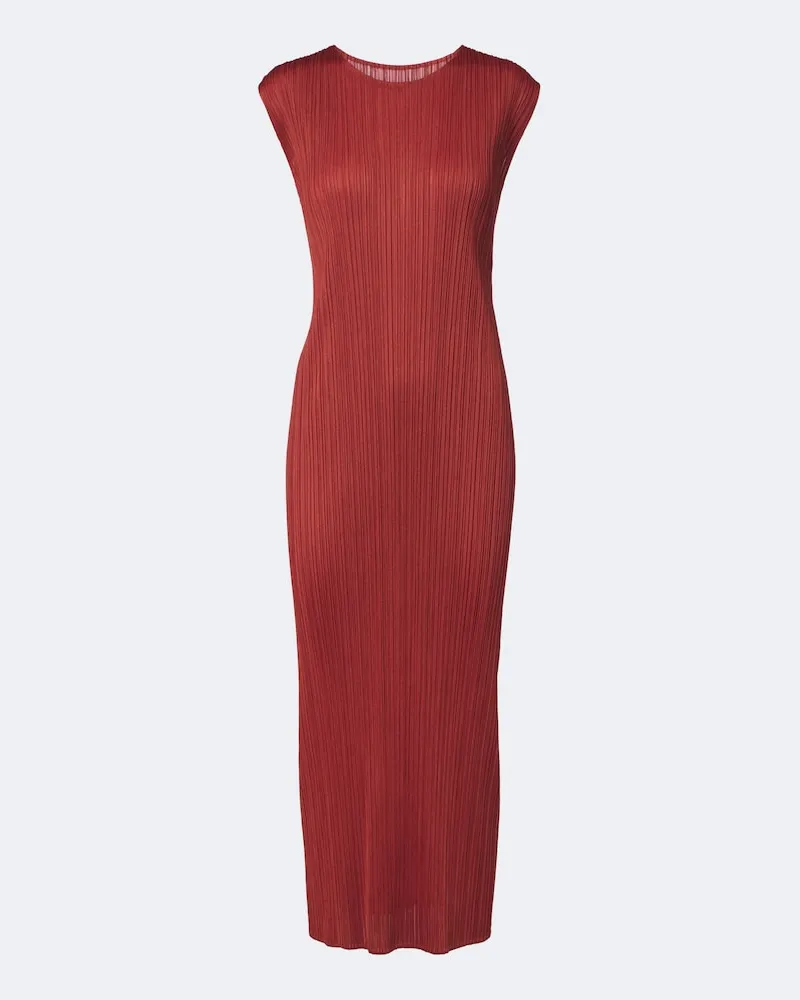 Issey Miyake Midikleid Monthly Colors: September Rot