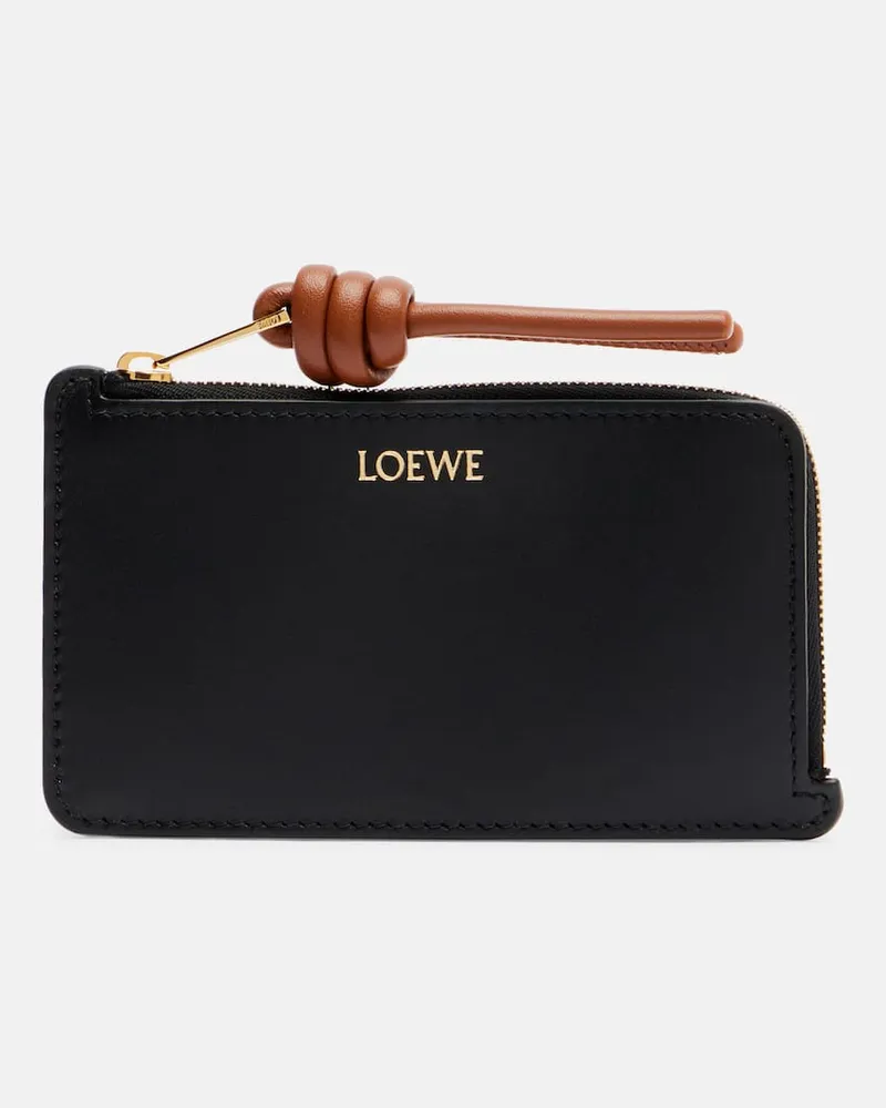 Loewe Münzetui aus Leder Schwarz