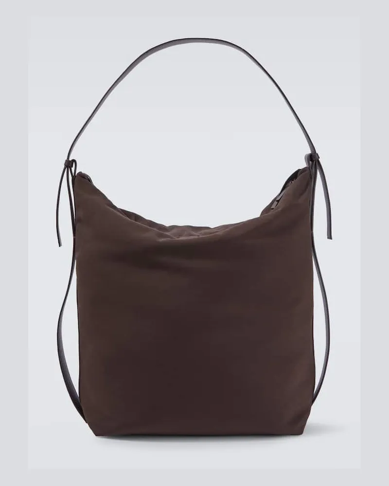 Studio Nicholson Tote Bag Airport mit Leder Braun