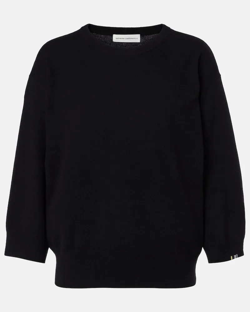 extreme cashmere Pullover N°398 Jewel aus Kaschmir Schwarz