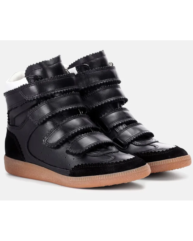 Isabel Marant High-Top-Sneakers Bilsy aus Leder Schwarz