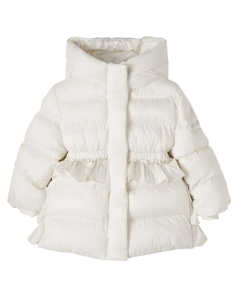 Monnalisa Baby Wattierte Jacke Weiß