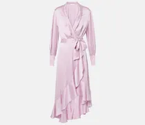 Wickelkleid aus Seide