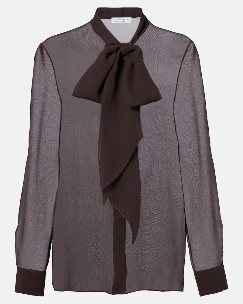 Gabriela Hearst Schluppenbluse Shildon aus Seide Braun