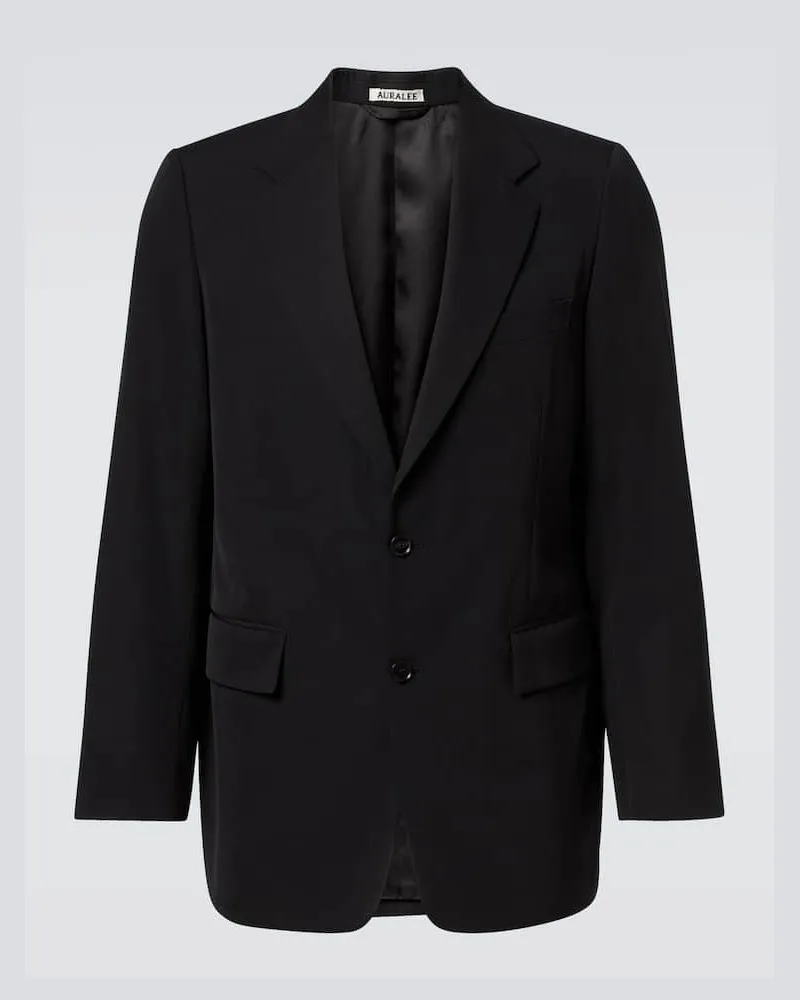 AURALEE Blazer aus Wollgabardine Schwarz