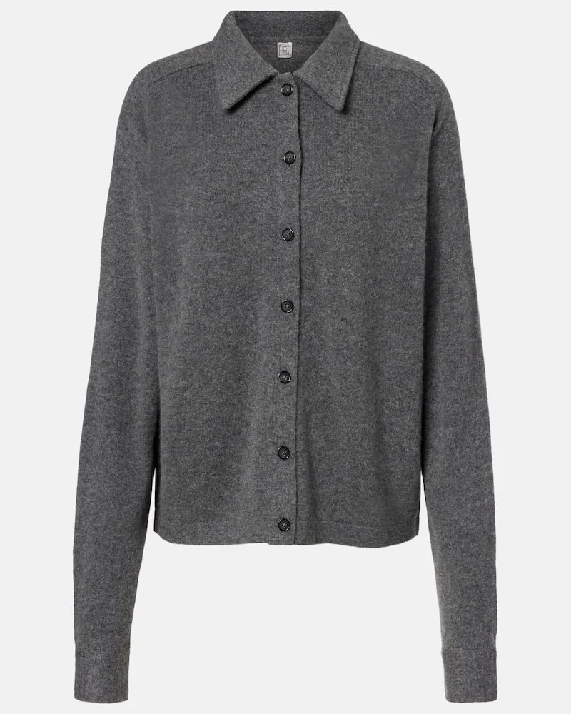 Totême Cardigan aus Kaschmir Grau