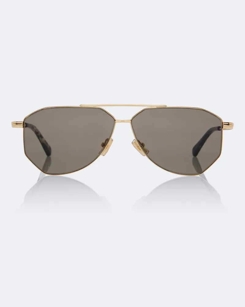 Bottega Veneta Aviator-Sonnenbrille Ribbon Gold