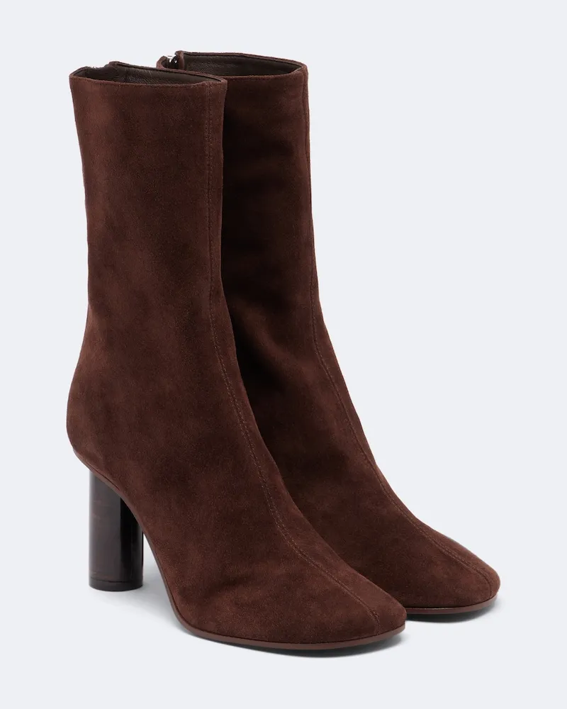 Paris Texas Ankle Boots Alice aus Leder Braun