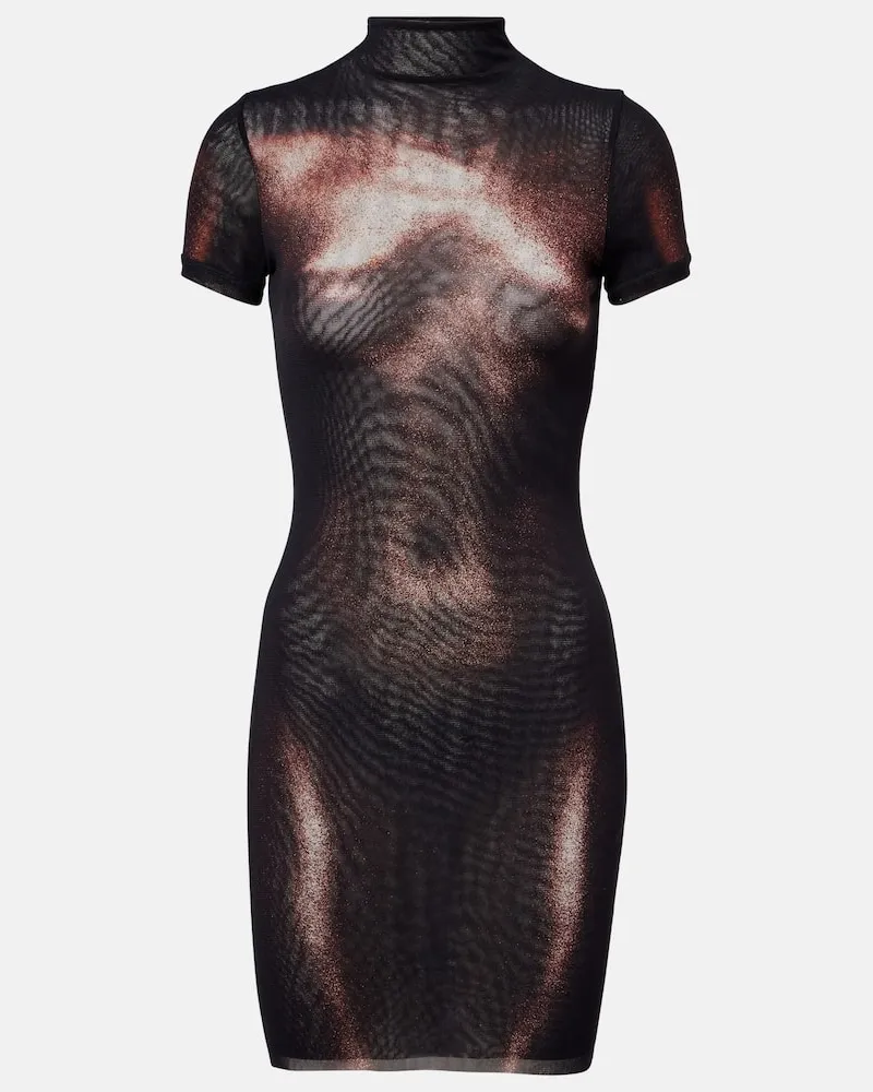 Jean Paul Gaultier Minikleid aus Mesh Multicolor