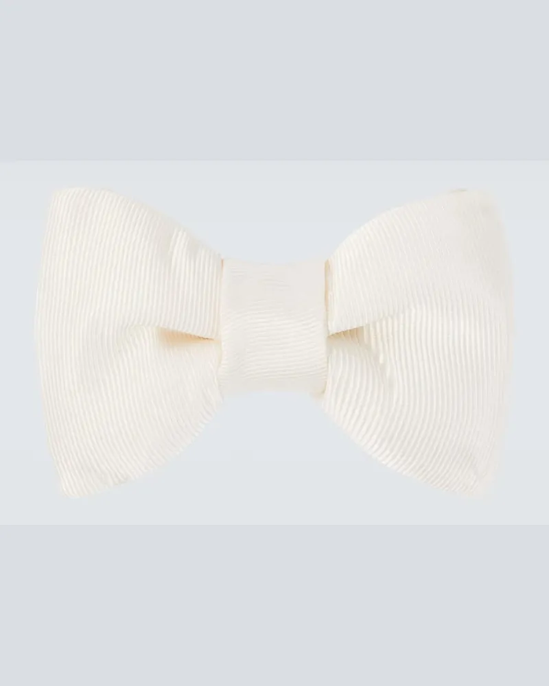 Tom Ford Fliege aus Seide Weiß