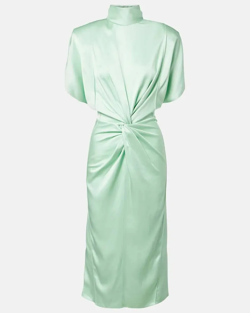 Stella McCartney Midikleid aus Satin Grün