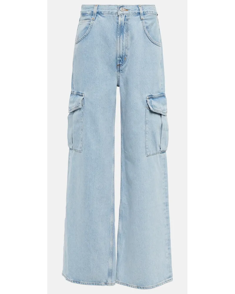 AGOLDE Cargohose Minka aus Denim Blau