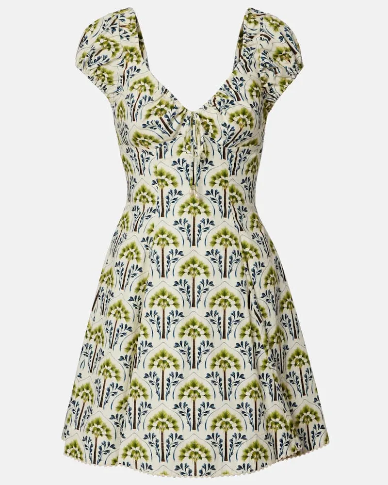 AGUA BENDITA Minikleid Mati Moriche aus Baumwollpopeline Multicolor