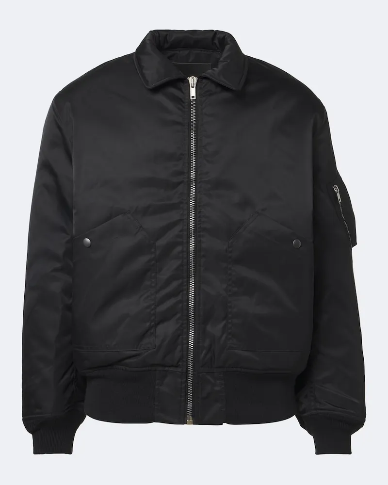 Rick Owens DRKSHDW Blouson Flyers aus Twill Schwarz
