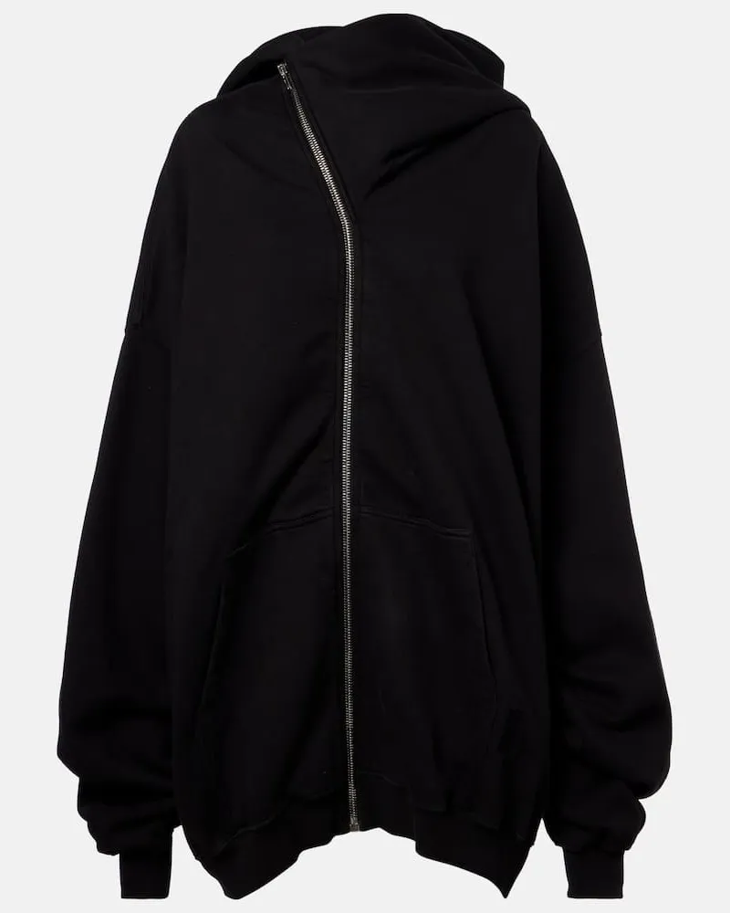 Rick Owens Kapuzenjacke Mega Mountain aus Baumwolle Schwarz