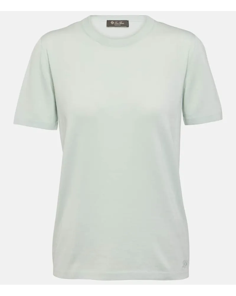 Loro Piana T-Shirt Angera aus Baumwolle Gruen