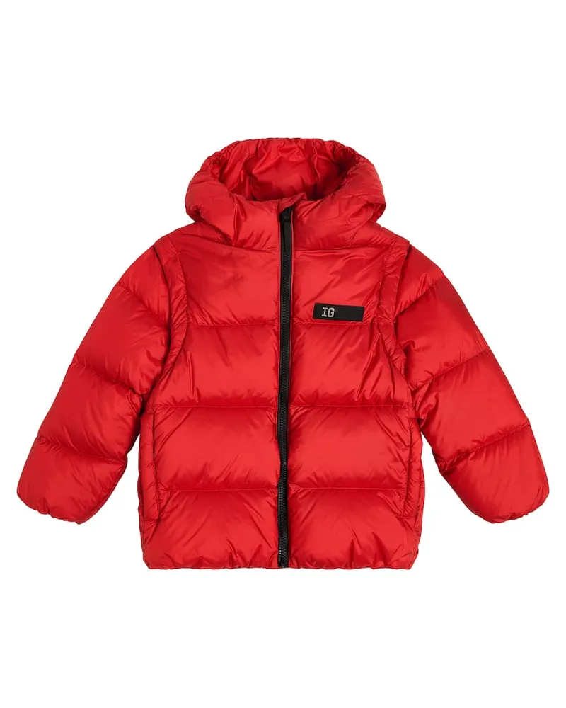 Il Gufo Wattierte Jacke Rot