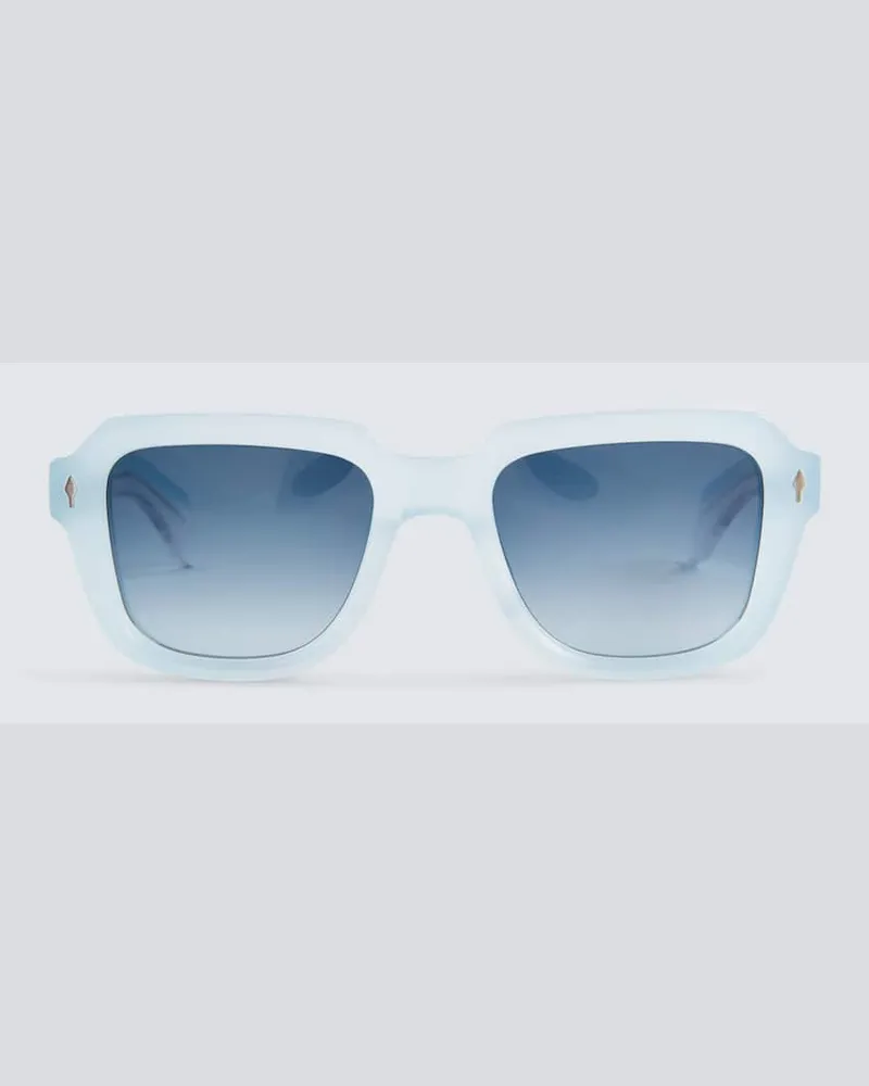 Jacques Marie Mage Eckige Sonnenbrille Taos Blau