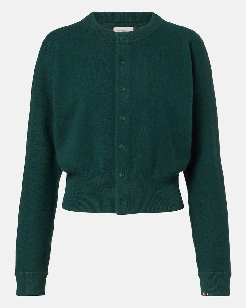 extreme cashmere Cardigan Blouson aus einem Kaschmirgemisch Grün