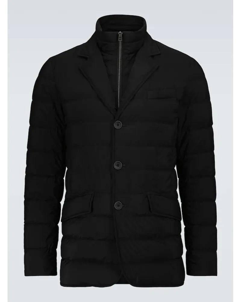 Herno Daunenjacke La Giacca Schwarz