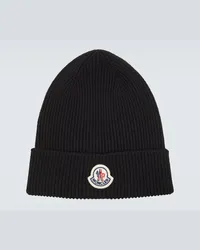 Moncler Muetze aus Wolle Schwarz