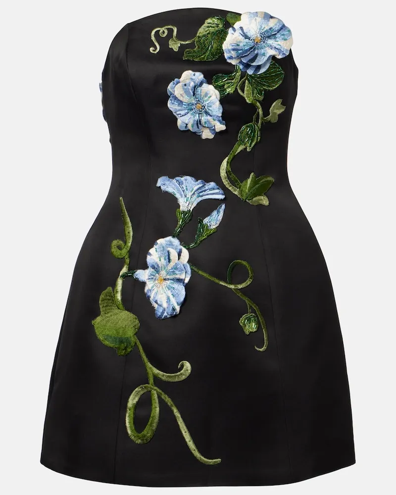 LEO LIN Verziertes Bustier-Kleid Zaria Schwarz