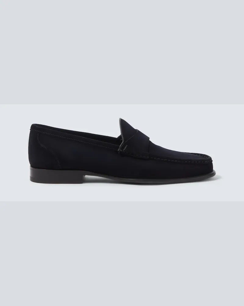 Magnanni Loafers aus Veloursleder Blau