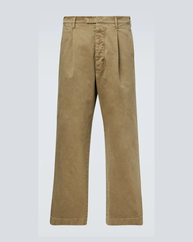 AURALEE Chinohose aus Baumwolle Beige