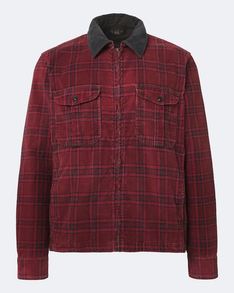 RRL Hemdjacke aus Baumwoll-Cord Rot