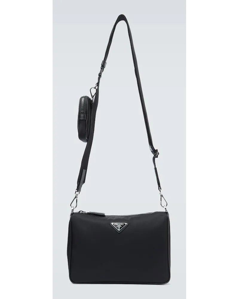 Prada Messenger Bag aus Nylon Schwarz