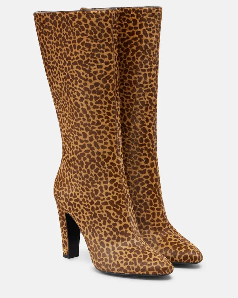 Valentino Garavani Stiefel Hotty aus Leder Braun