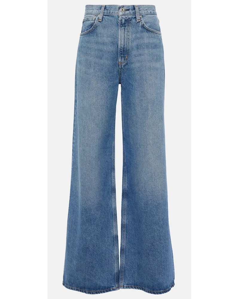 Citizens of humanity Mid-Rise Wide-Leg Jeans Paloma Blau