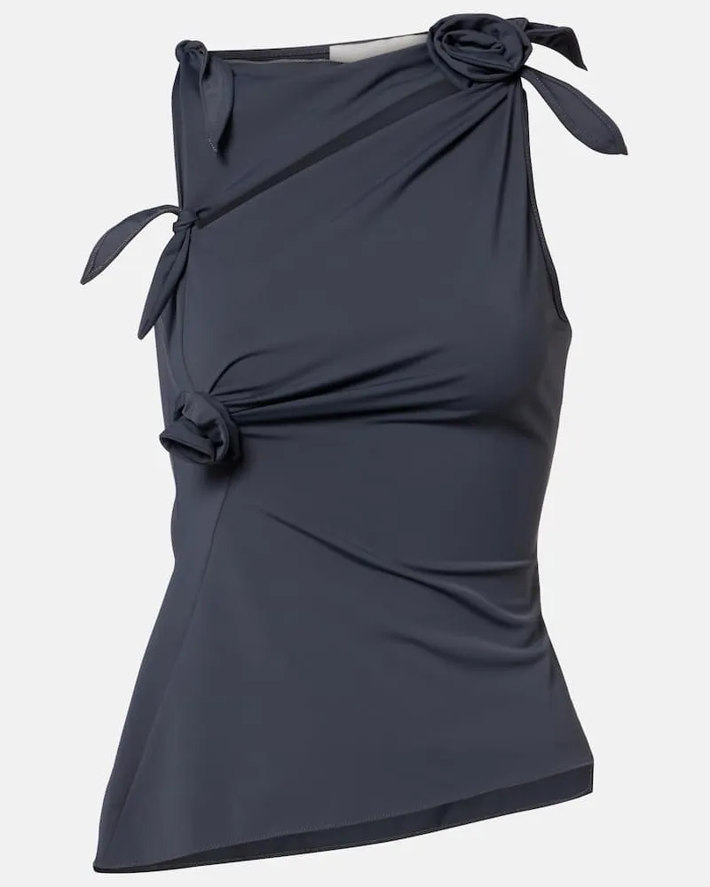 COPERNI Verziertes Top aus Jersey Grau