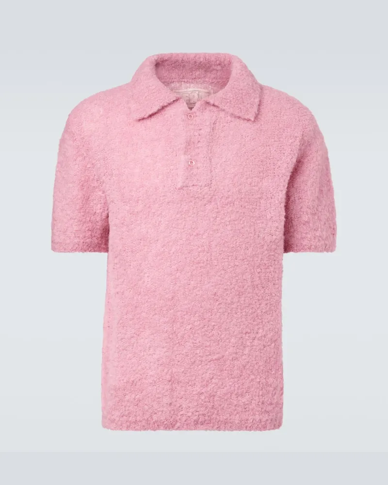 ERL Polopullover aus einem Alpakawollgemisch Pink