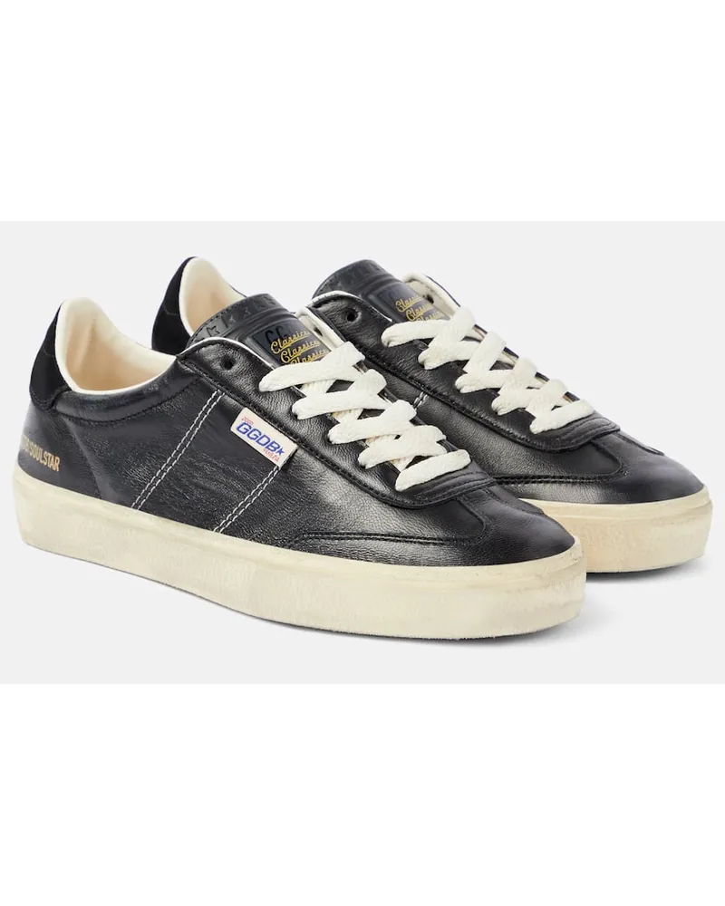 Golden Goose Sneakers Soul-Star aus Leder Schwarz